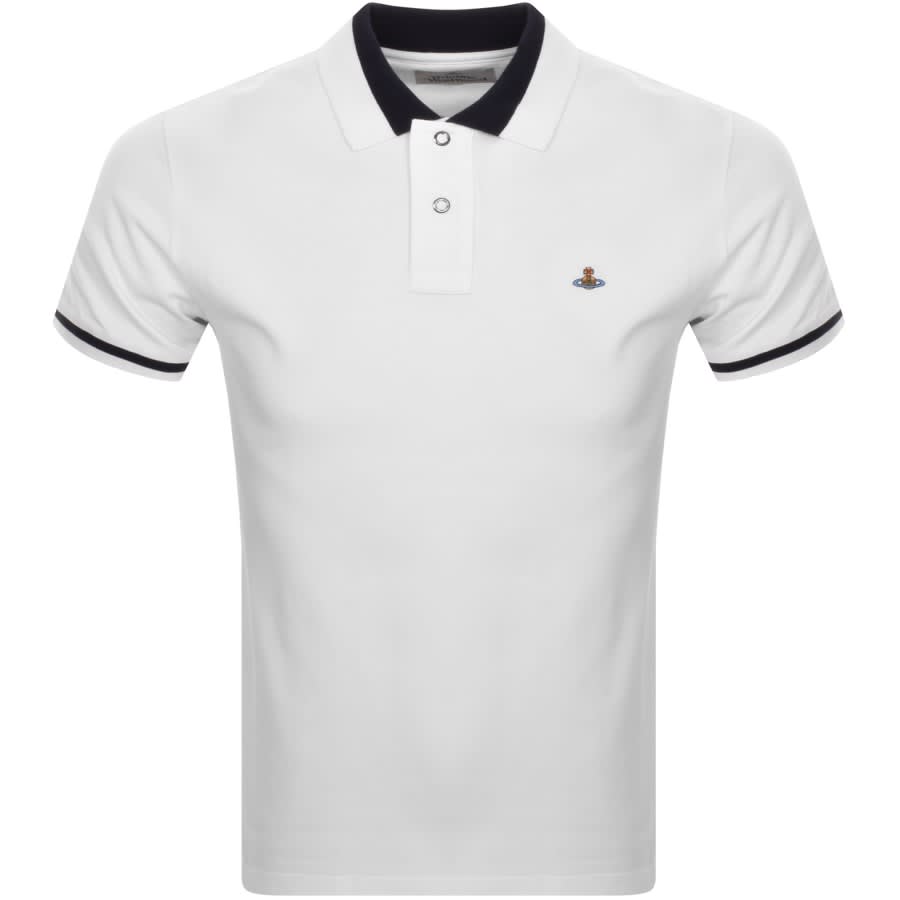 Vivienne Westwood Logo Polo T Shirt White | Mainline Menswear
