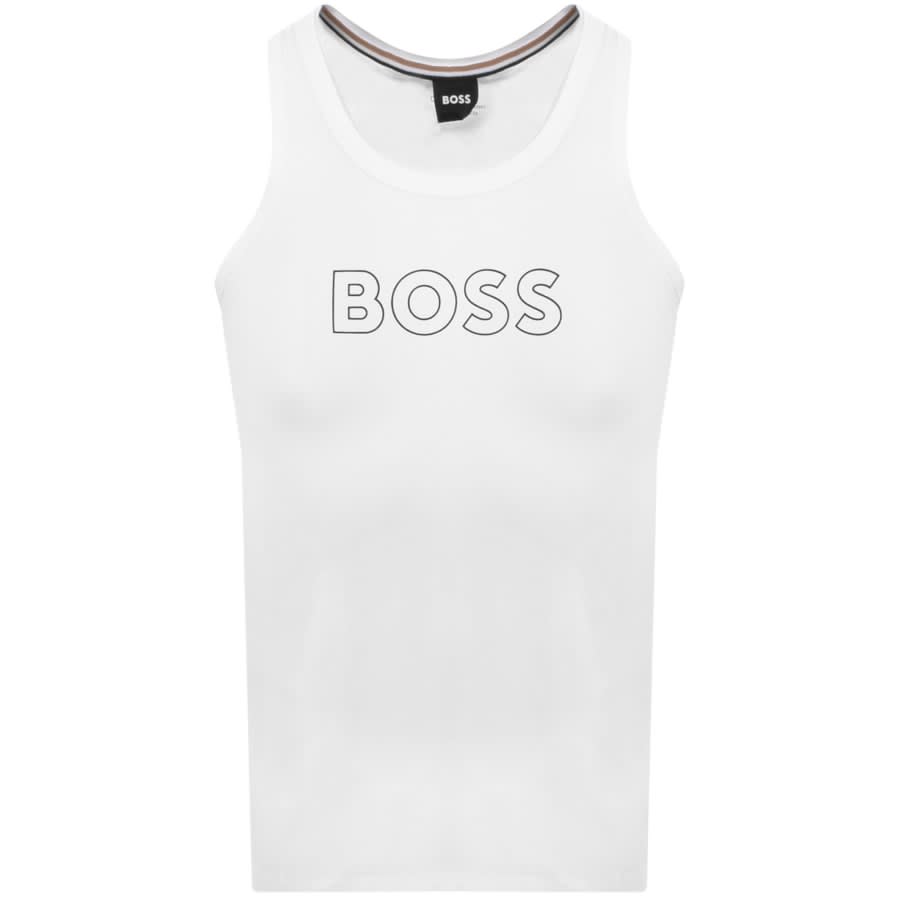 BOSS Lounge Beach Vest White | Mainline Menswear