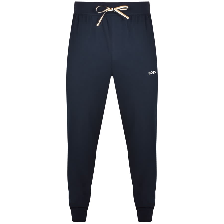 BOSS Lounge Unique Cuff Joggers Navy | Mainline Menswear