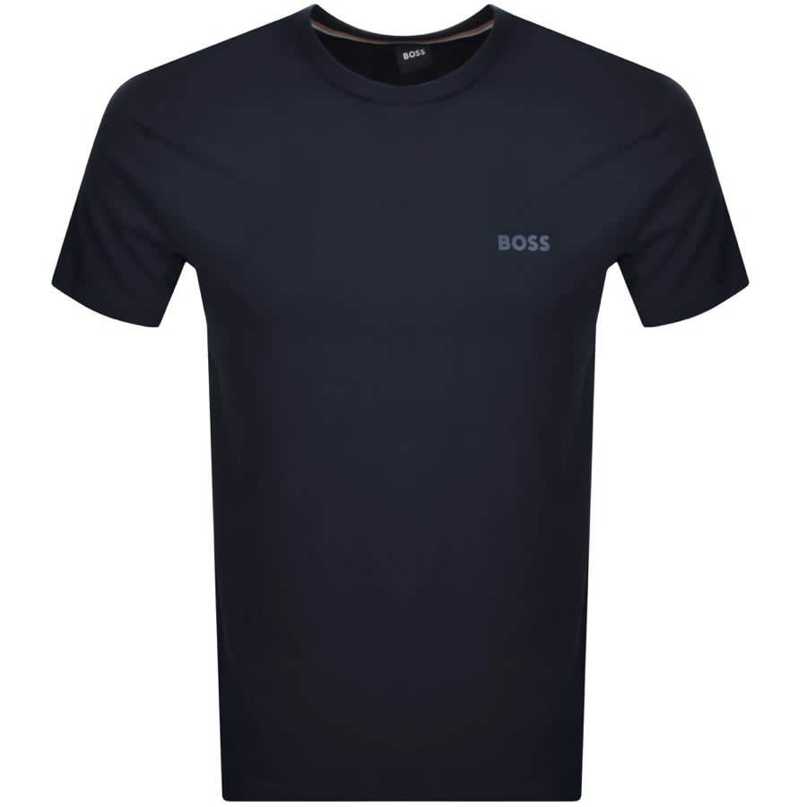 BOSS Mono Lounge T Shirt And Short Set Navy Mainline Menswear