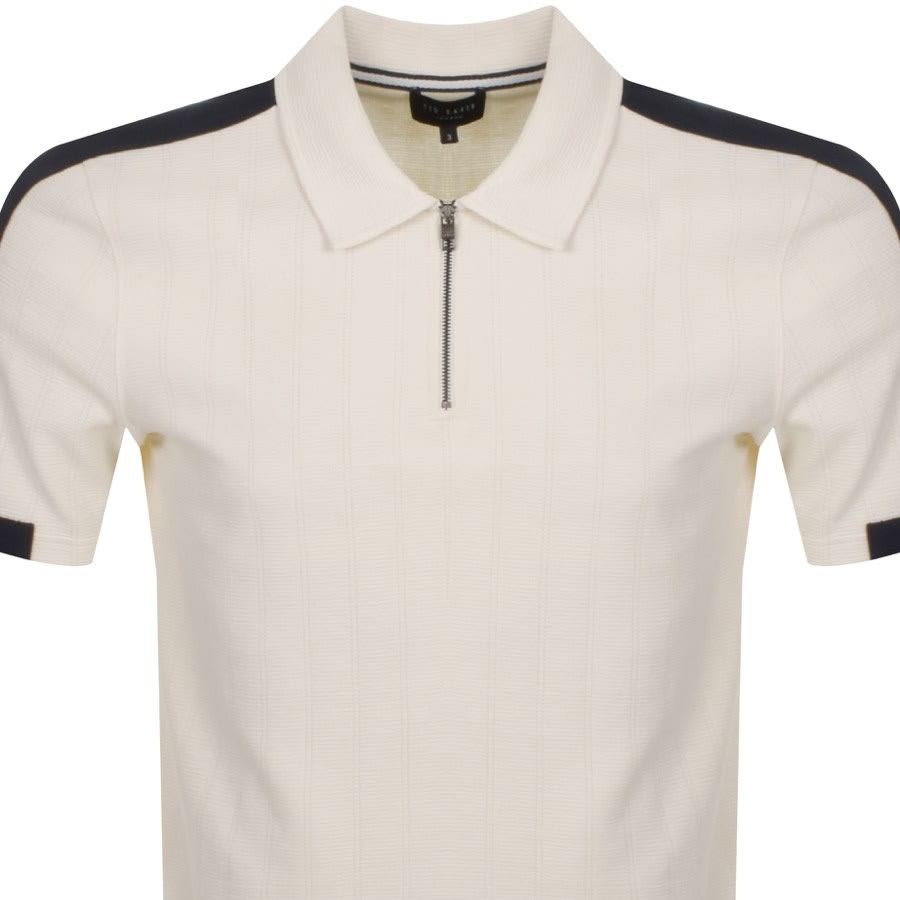 Mens white clearance zip polo