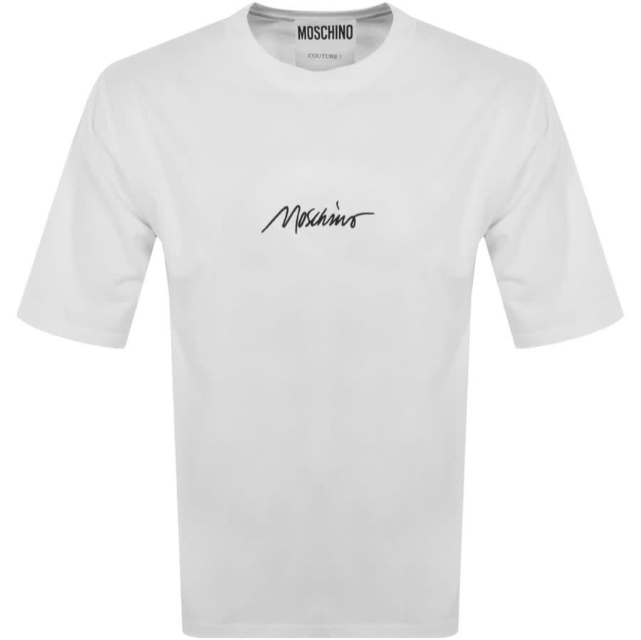 Moschino Short Sleeve Logo T Shirt White | Mainline Menswear