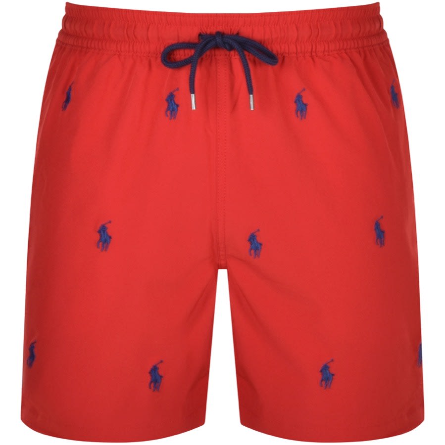 Red ralph clearance lauren swim shorts