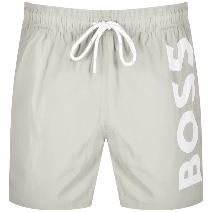 Grey hugo boss shop swim shorts
