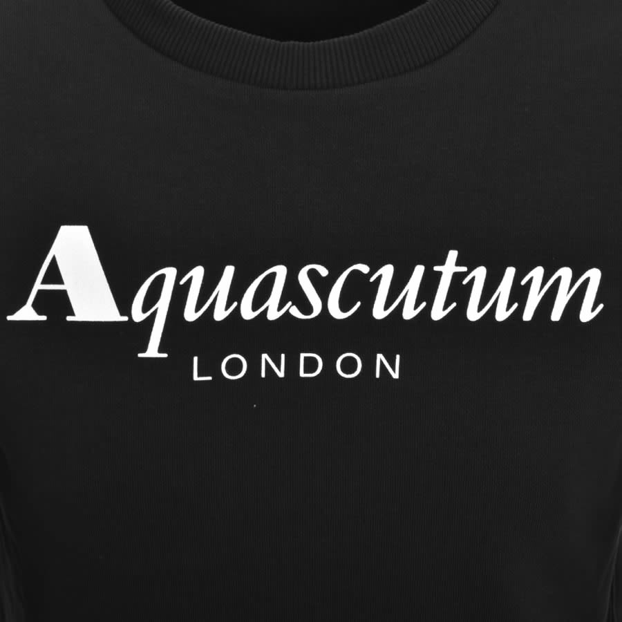 Aquascutum London Logo Sweatshirt Black Mainline Menswear United