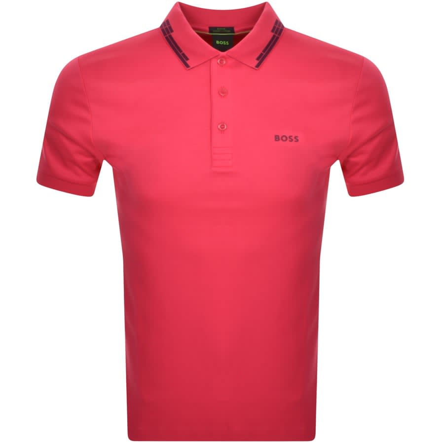 BOSS Paule Polo T Shirt Pink | Mainline Menswear