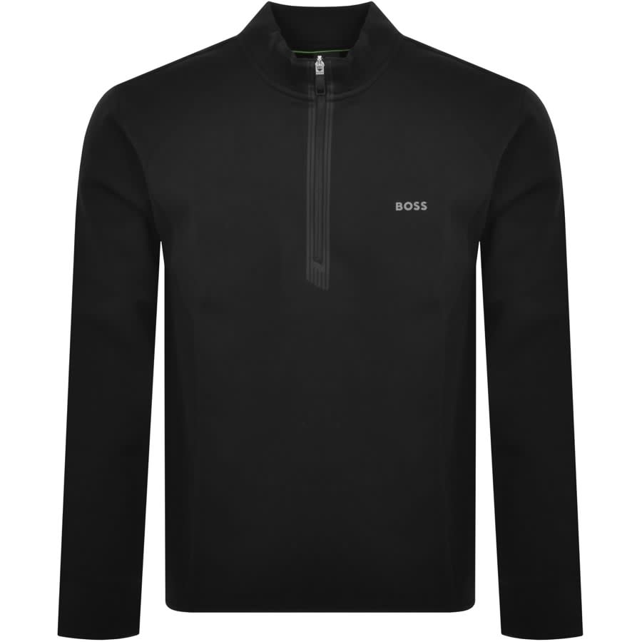Boss half zip sweatshirt hot sale