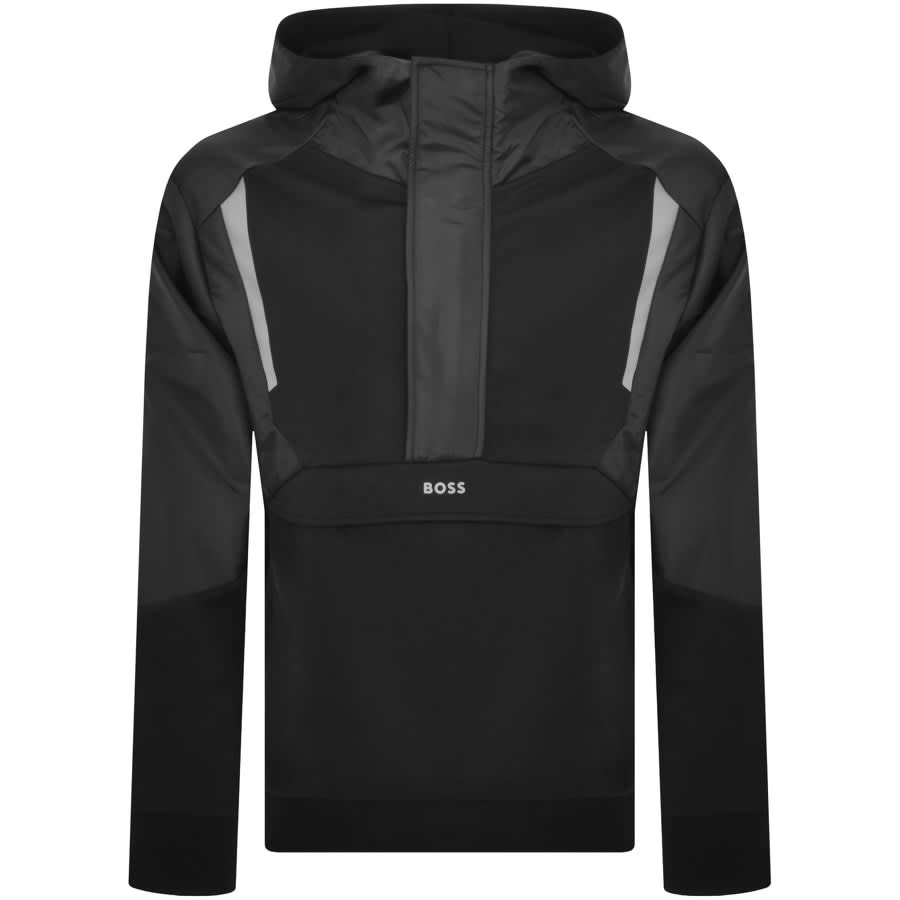 Boss black hoodie best sale