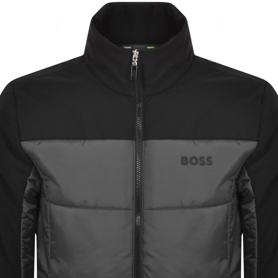 Grey hugo boss coat sales