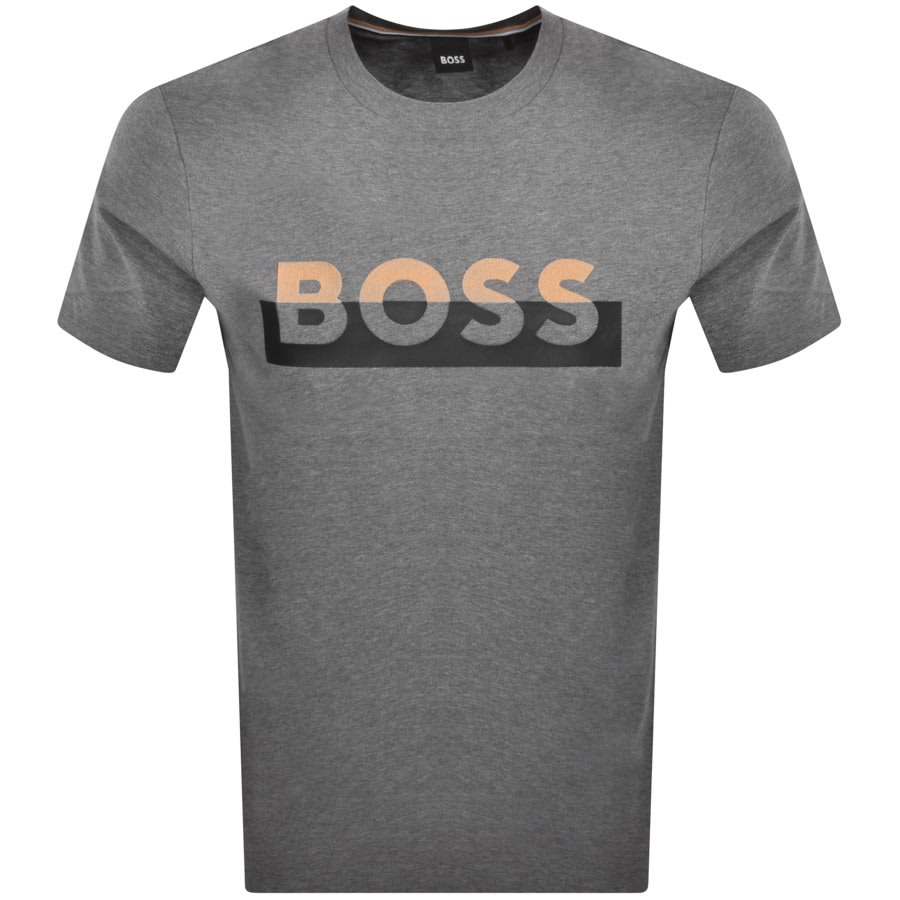BOSS Tiburt 421 T Shirt Grey Mainline Menswear Australia