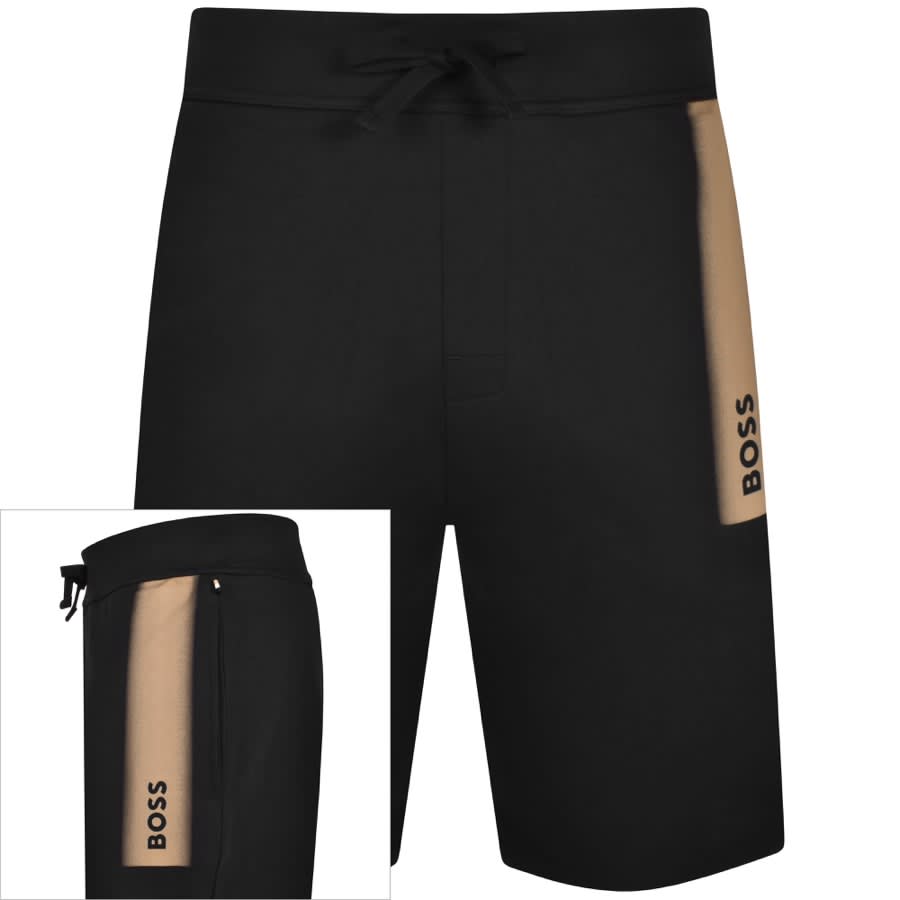 BOSS Lounge Authentic Shorts Black | Mainline Menswear