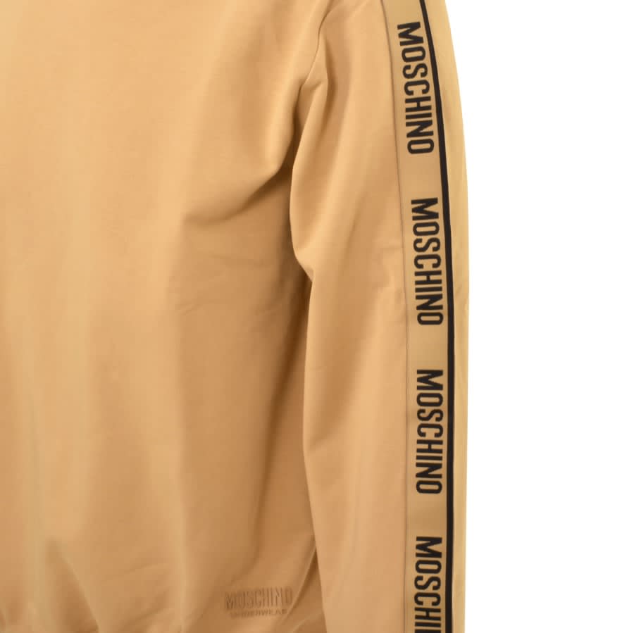 Moschino Tape Logo Sweatshirt Brown