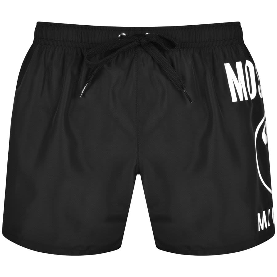 Moschino Kids logo-print shorts - Black