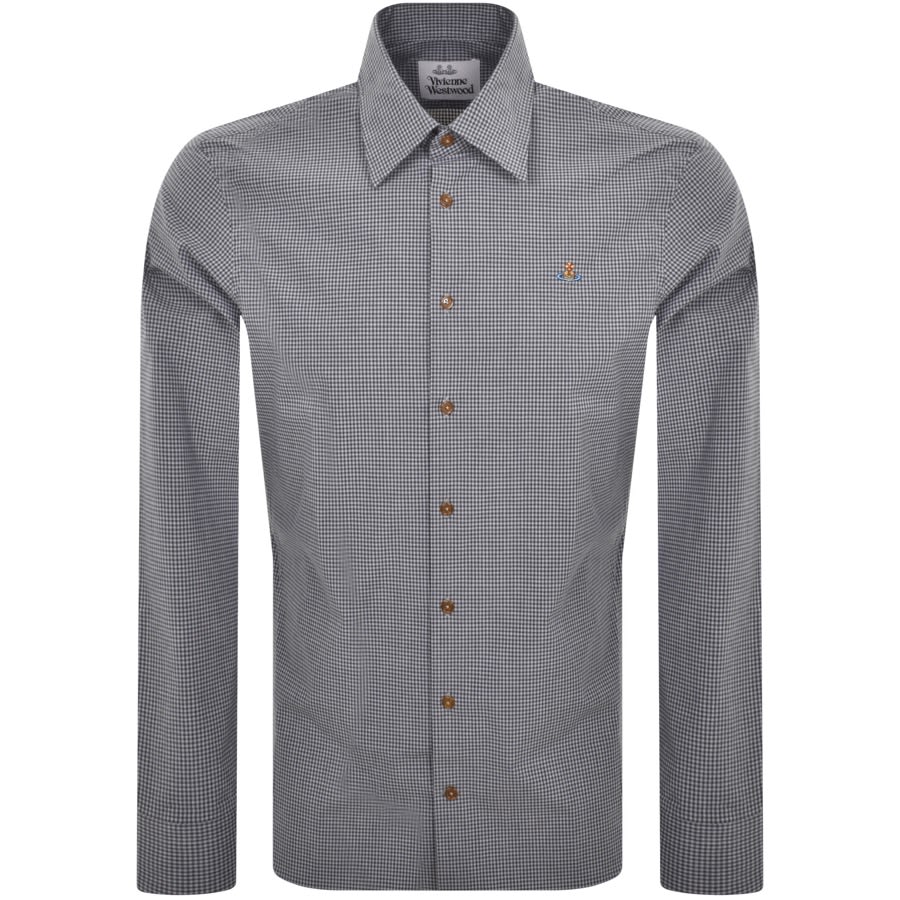 Vivienne Westwood Long Sleeved Shirt Navy | Mainline Menswear