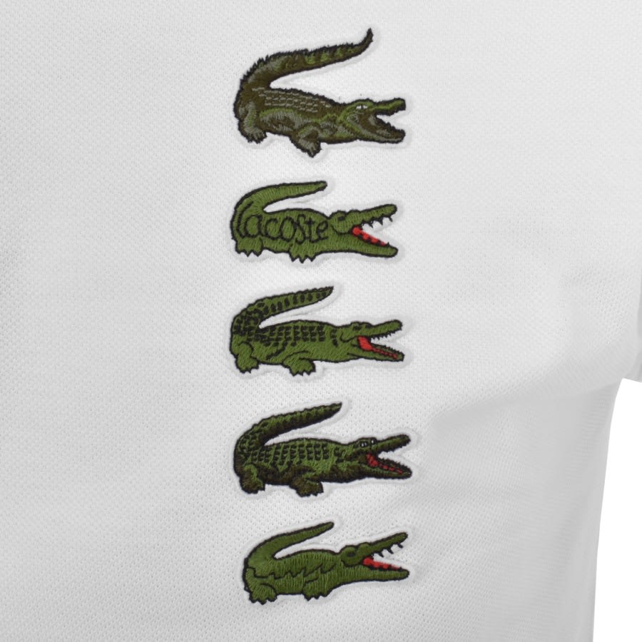 Lacoste Short Sleeved Polo T Shirt White Mainline Menswear Canada