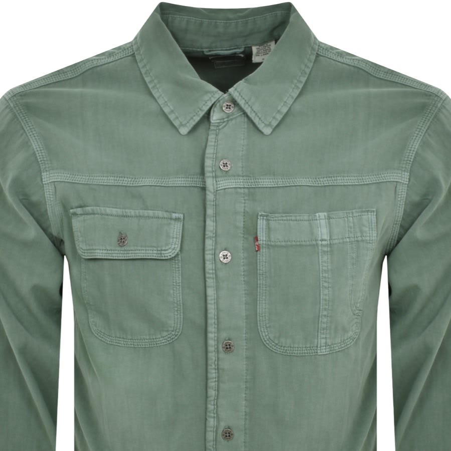 Levi's olive 2025 green shirt