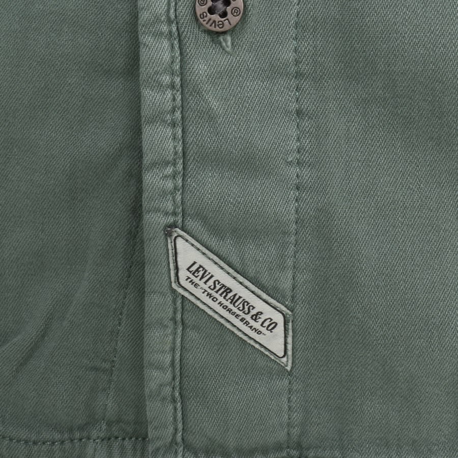 Levis Auburn Worker Long Sleeve Shirt Green Mainline Menswear