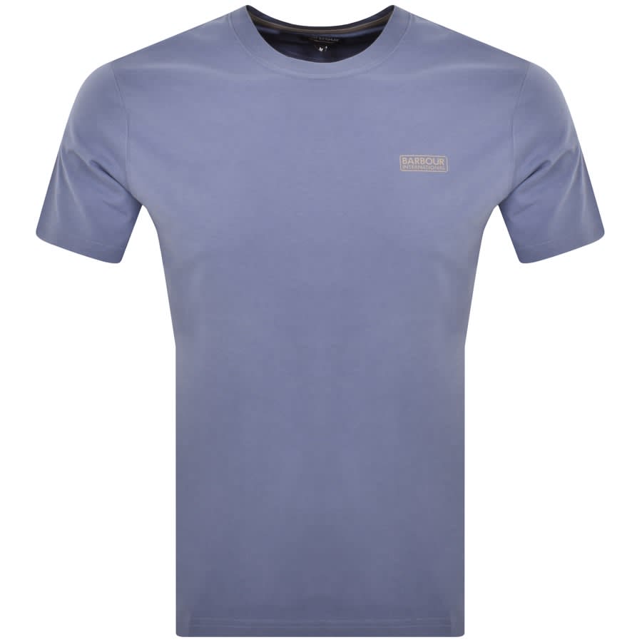 Barbour International Logo T Shirt Blue | Mainline Menswear