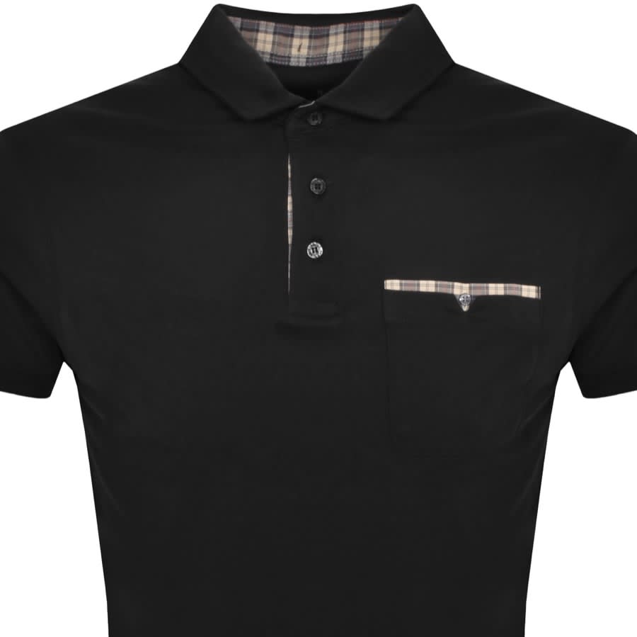 Barbour Corpatch Polo T Shirt Black Mainline Menswear