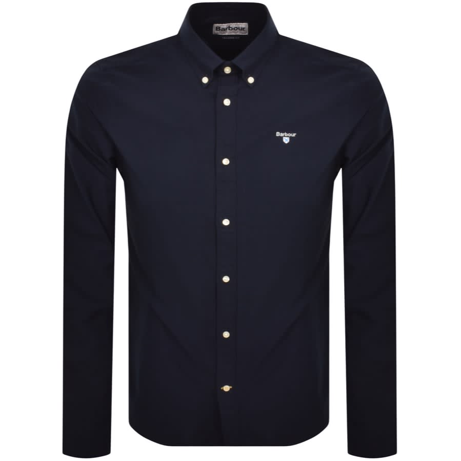Barbour Long Sleeved Oxtown Shirt Navy | Mainline Menswear