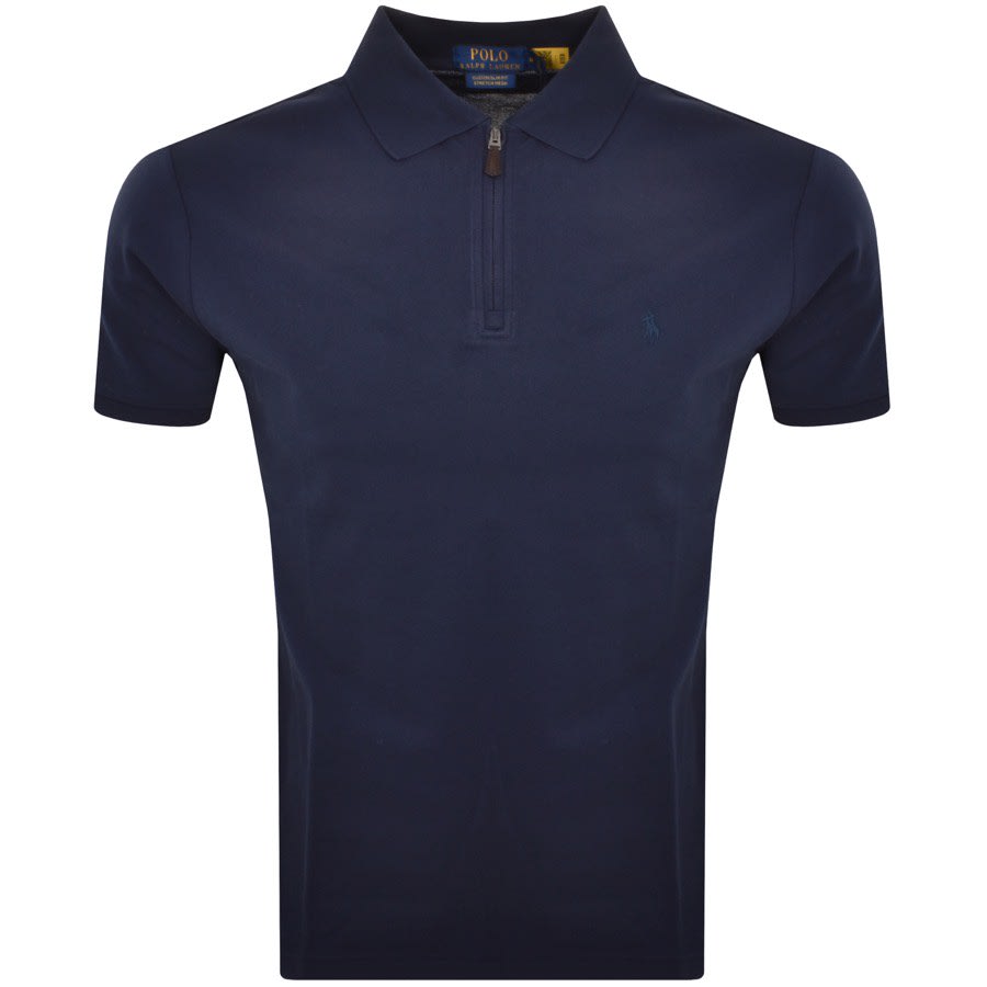 Ralph Lauren Slim Fit Polo T Shirt Navy Mainline Menswear