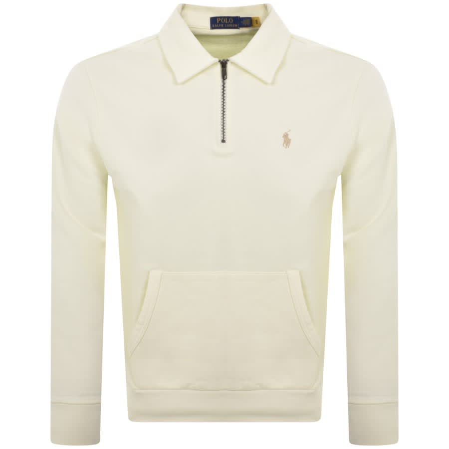 Ralph lauren discount half zip cream