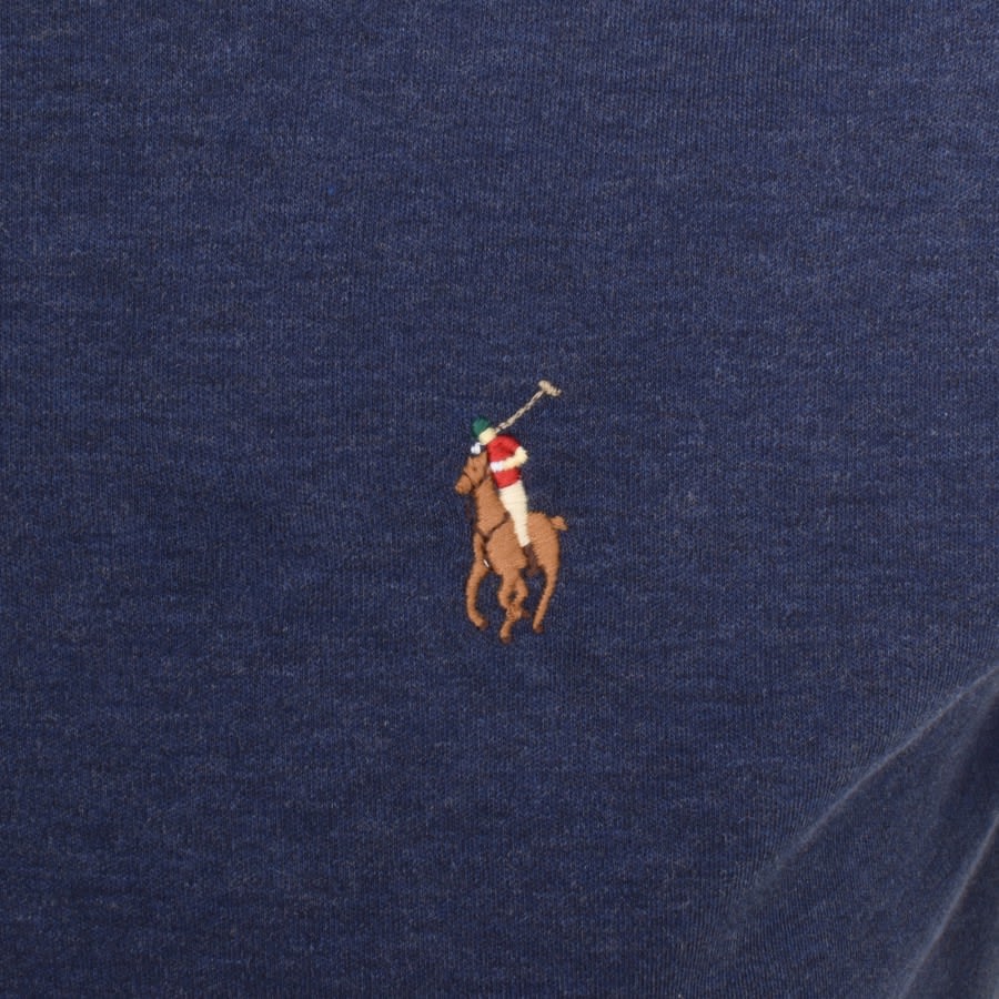 Navy blue polo new arrivals shirt with red horse