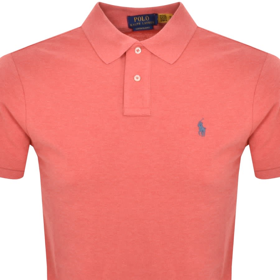 Ralph Lauren Custom Slim Polo T Shirt Red Mainline Menswear Sweden