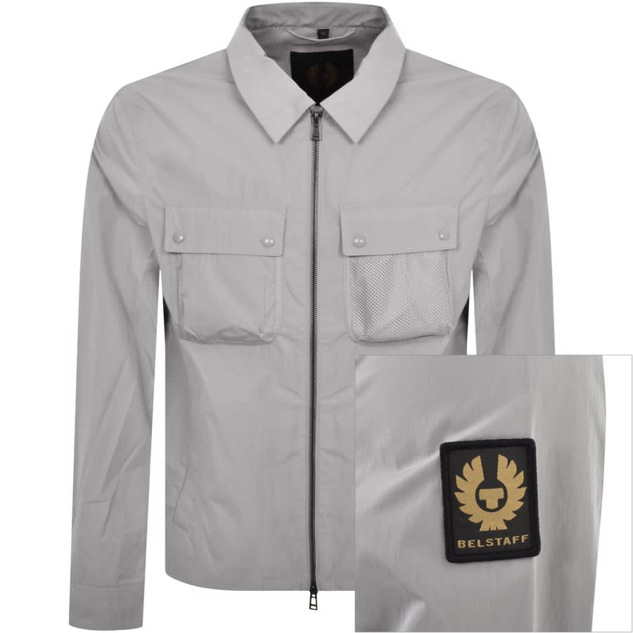 Belstaff Outline Overshirt Grey | Mainline Menswear 