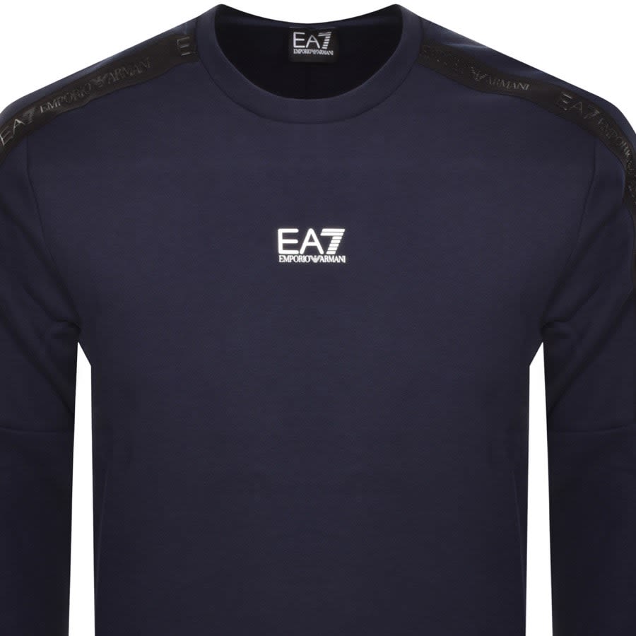 EA7 Emporio Armani Logo Sweatshirt Navy Mainline Menswear