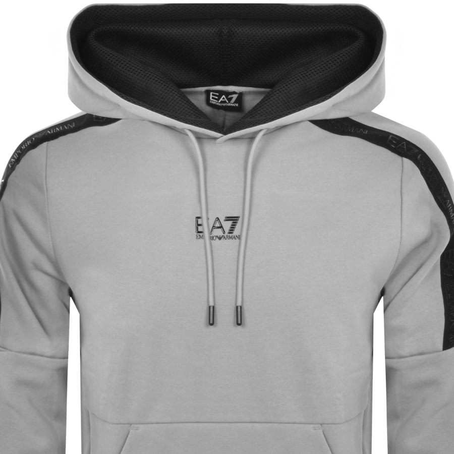 Black Emporio Armani EA7 Logo Full Zip Hoodie