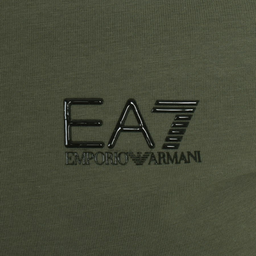 Ea7 Emporio Armani logo-debossed slides - Green