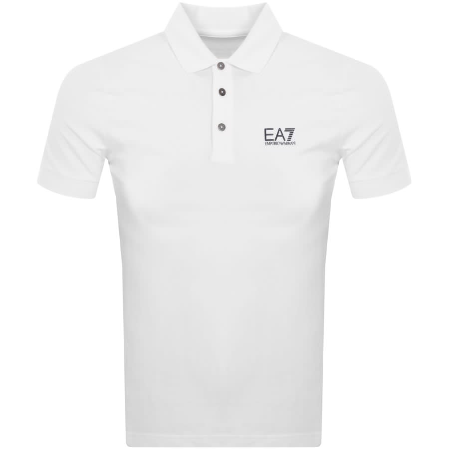 EA7 Emporio Armani Short Sleeved Polo T Shirt Whit | Mainline Menswear