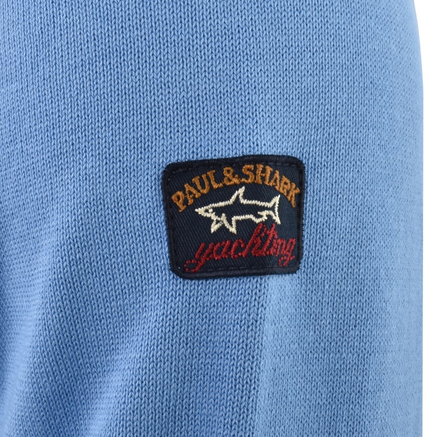 Paul And Shark Roundneck Knit Jumper Blue