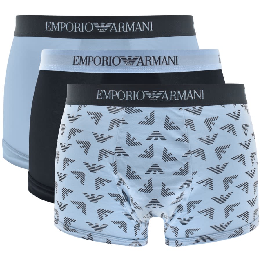 Three-pack of pure cotton boxer briefs | EMPORIO ARMANI Man