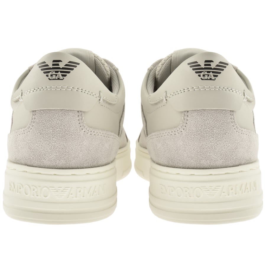 Grey top armani trainers