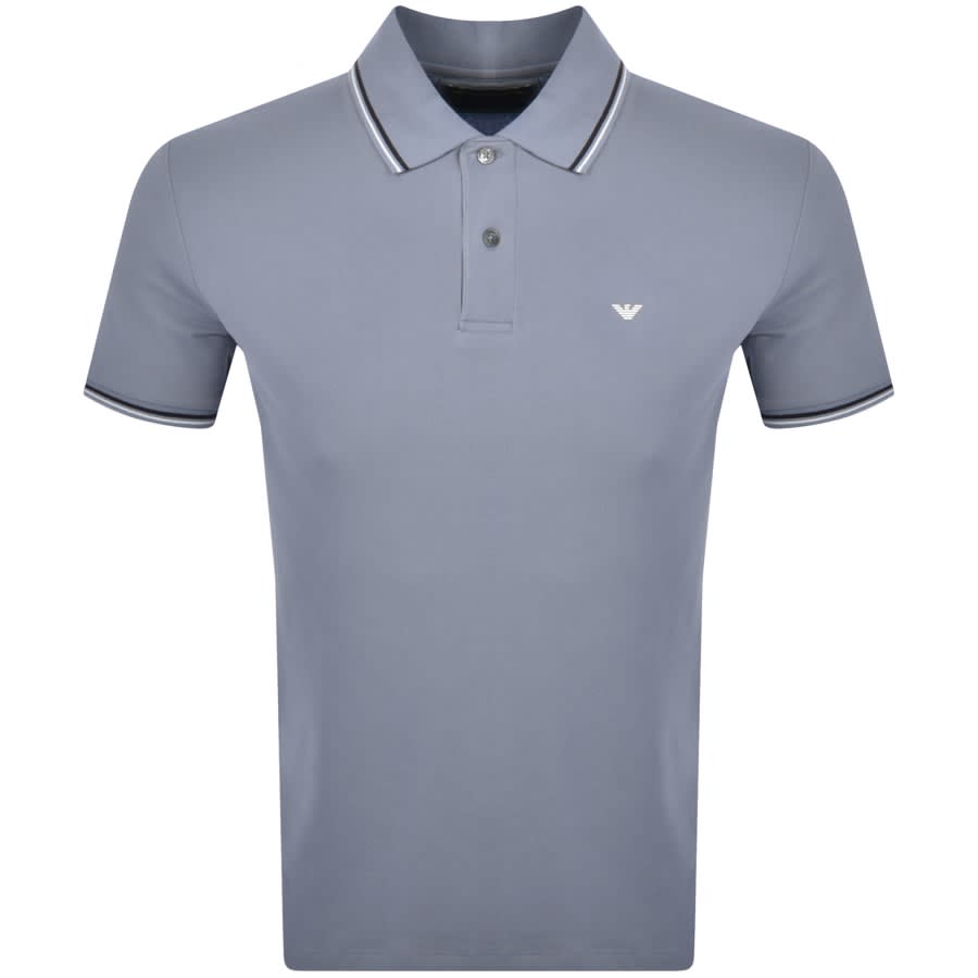 Armani tipped top polo shirt