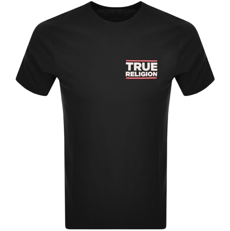 True Religion Half Buddha T Shirt Black Mainline Menswear