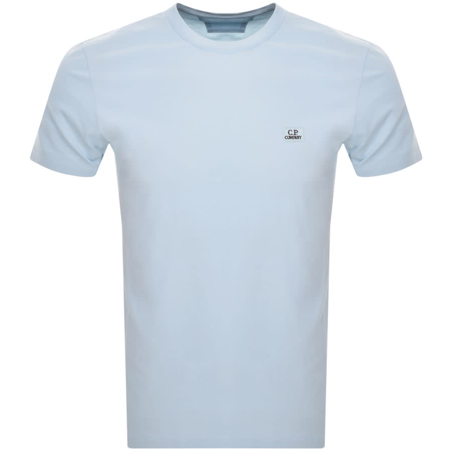CP Company Jersey Logo T Shirt Blue
