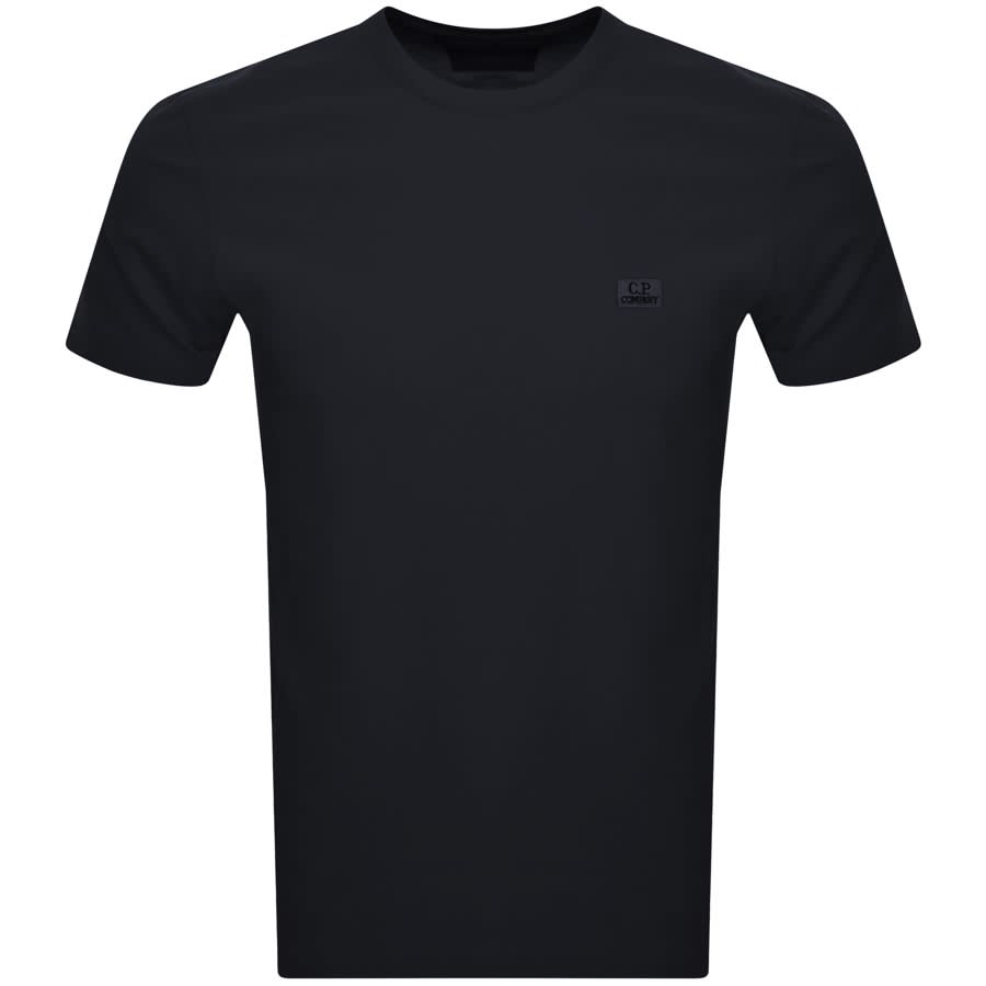 CP Company Jersey Logo T Shirt Navy | Mainline Menswear