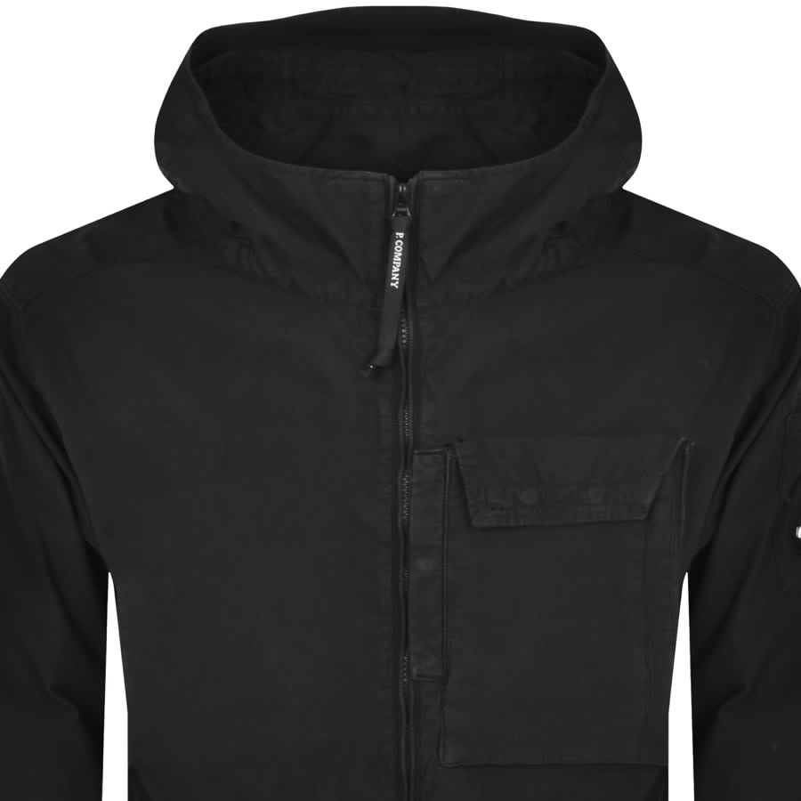 Cp company hotsell hooded jacket black