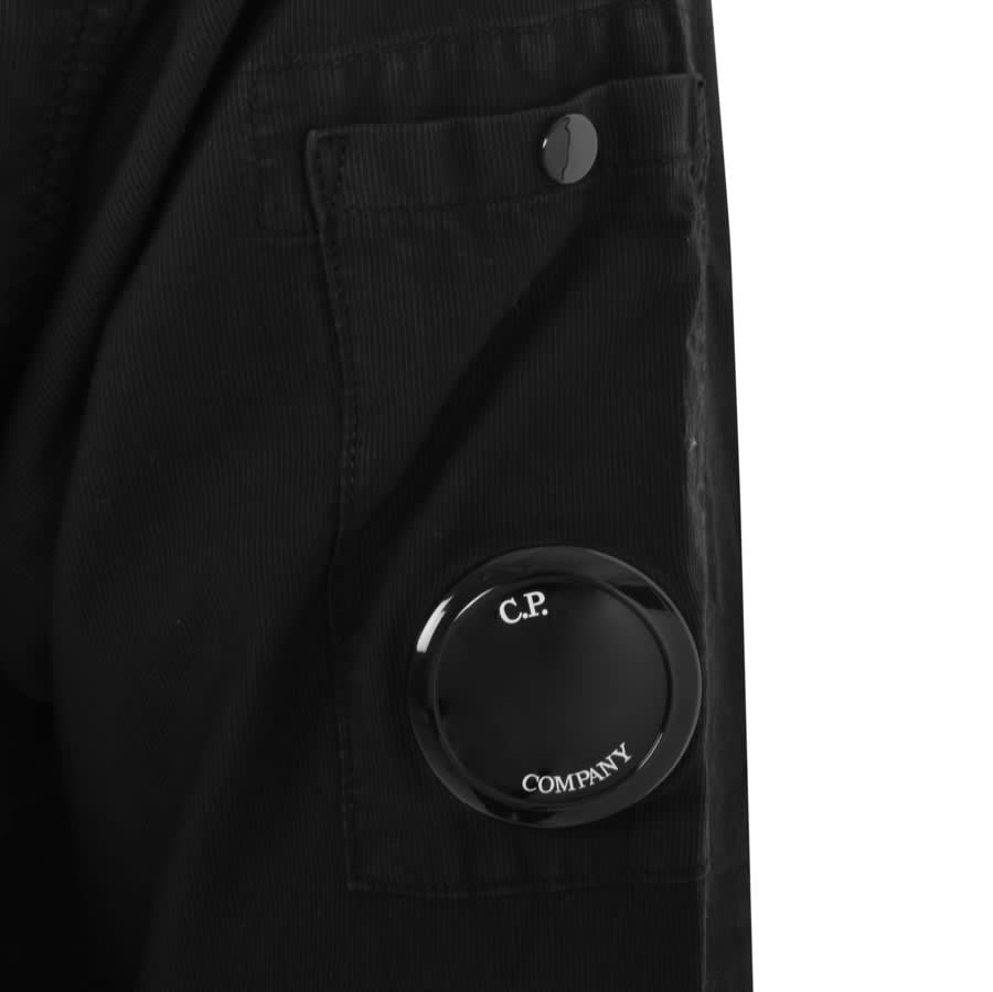 CP Company Long Sleeved Full Zip Overshirt Black Mainline