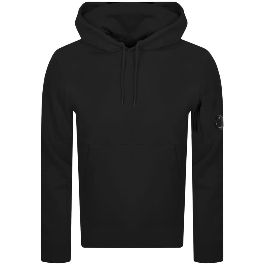 CP Company Diagonal Raised Lens Hoodie Black Mainline Menswear