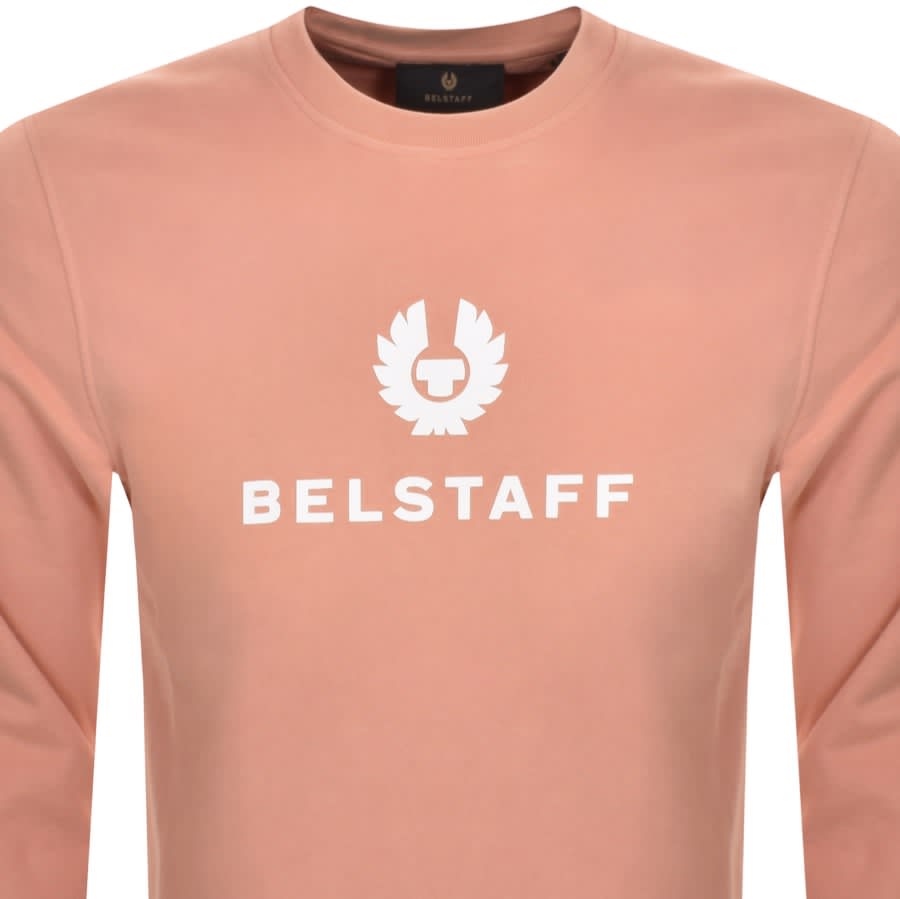 Belstaff Crew Neck Sweatshirt Pink