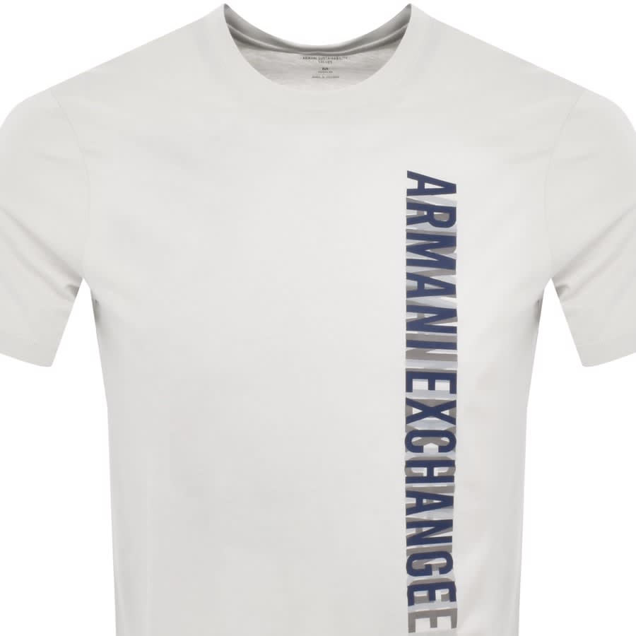 Armani Exchange Crew Neck Logo T Shirt White
