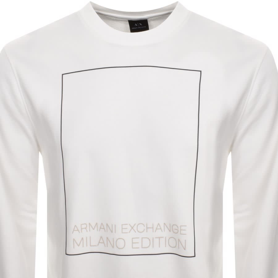 Armani exchange sweatshirt white 2025