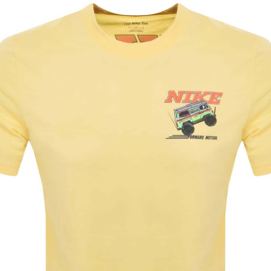 Nike yellow tee sales