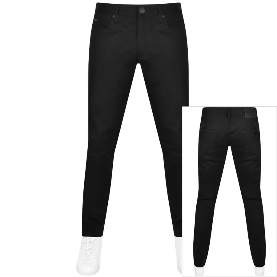 Emporio Armani Black 100% Virgin Wool Trousers UK 8 | Reliked