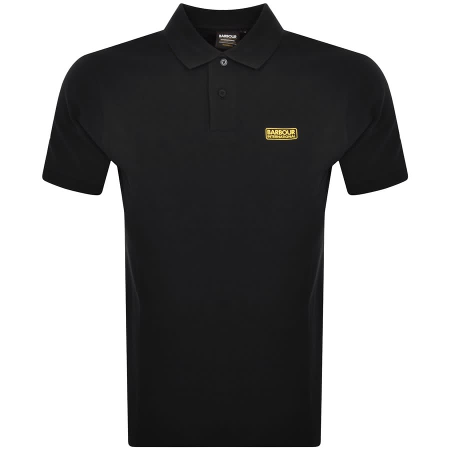Barbour International Essential Polo T Shirt Black Mainline Menswear