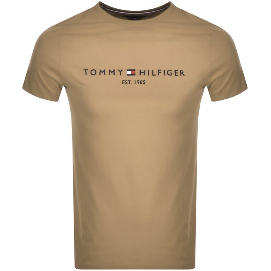 Tommy hilfiger t shirt on sale khaki